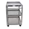 Vestil Aluminum Service Cart, 3 Shelves, 28x40, Aluminum, 660 lb Load Capacity, 3 Shelves, 27.9375" W SCA3-2840 - alternate 3